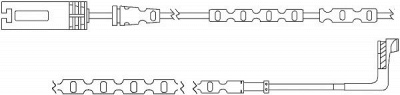 KAWE ws0296a -  Сигнализатор, износ тормозных колодок