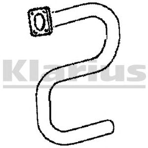 KLARIUS 110203 -  Труба выхлопного газа