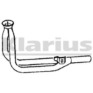 KLARIUS 120202 -  Труба выхлопного газа