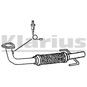 KLARIUS 120388 -  Труба выхлопного газа