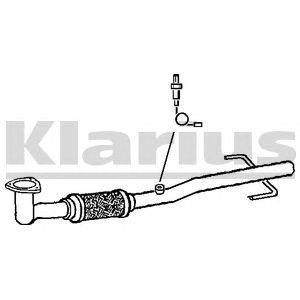 KLARIUS 150366 -  Труба выхлопного газа