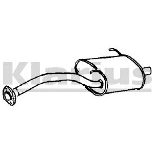 KLARIUS 210046 -  Глушитель выхлопных газов конечный