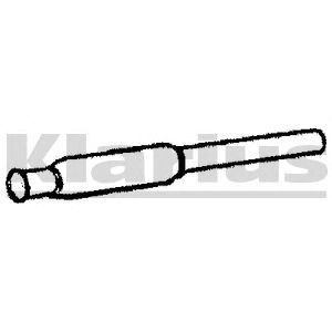 KLARIUS 210058 -  Средний глушитель выхлопных газов