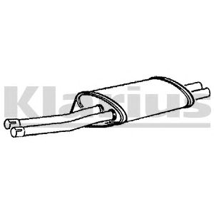 KLARIUS 210149 -  Средний глушитель выхлопных газов