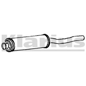 KLARIUS 210275 -  Предглушитель выхлопных газов