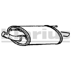 KLARIUS 210465 -  Глушитель выхлопных газов конечный