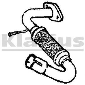 KLARIUS 210483 -  Труба выхлопного газа