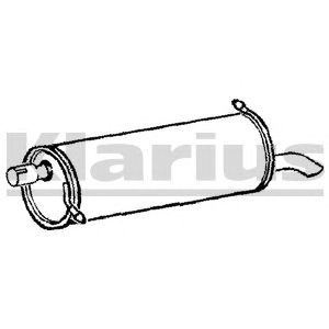 KLARIUS 210538 -  Глушитель выхлопных газов конечный