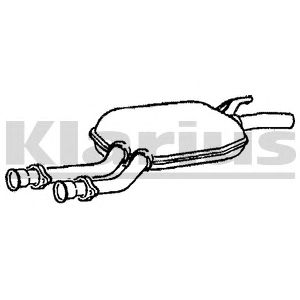 KLARIUS 210591 -  Средний глушитель выхлопных газов