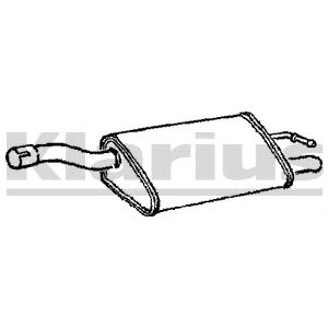 KLARIUS 210713 -  Глушитель выхлопных газов конечный