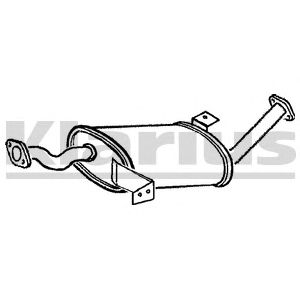 KLARIUS 220091 -  Средний глушитель выхлопных газов