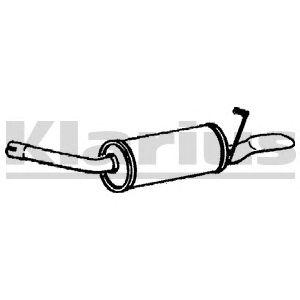 KLARIUS 220409 -  Глушитель выхлопных газов конечный