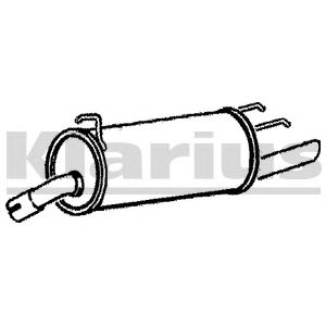 KLARIUS 220439 -  Глушитель выхлопных газов конечный
