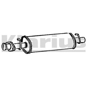 KLARIUS 220511 -  Средний глушитель выхлопных газов