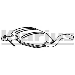 KLARIUS 220525 -  Средний глушитель выхлопных газов