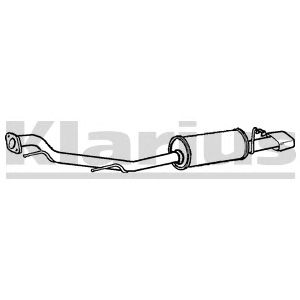 KLARIUS 220582 -  Глушитель выхлопных газов конечный