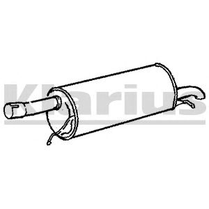 KLARIUS 220589 -  Глушитель выхлопных газов конечный