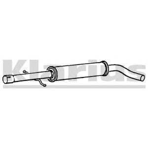 KLARIUS 220595 -  Средний глушитель выхлопных газов