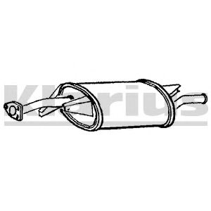 KLARIUS 220613 -  Глушитель выхлопных газов конечный