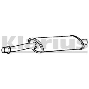 KLARIUS 220623 -  Средний глушитель выхлопных газов