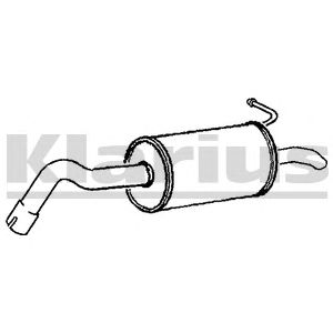KLARIUS 220766 -  Глушитель выхлопных газов конечный