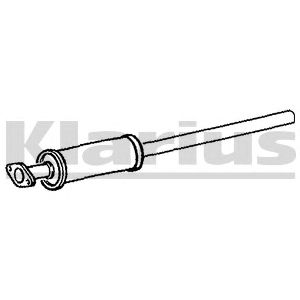KLARIUS 220773 -  Средний глушитель выхлопных газов