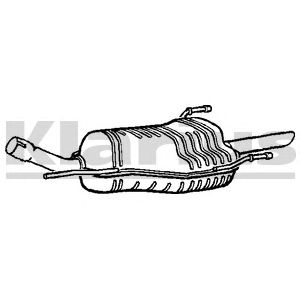 KLARIUS 220803 -  Глушитель выхлопных газов конечный