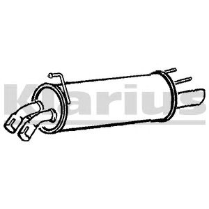 KLARIUS 220804 -  Глушитель выхлопных газов конечный