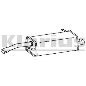 KLARIUS 220838 -  Глушитель выхлопных газов конечный
