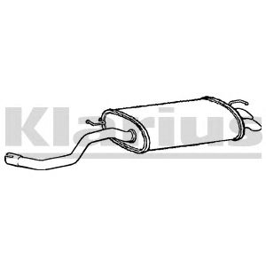 KLARIUS 220906 -  Глушитель выхлопных газов конечный