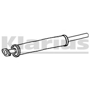 KLARIUS 220929 -  Средний глушитель выхлопных газов