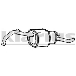 KLARIUS 230017 -  Глушитель выхлопных газов конечный