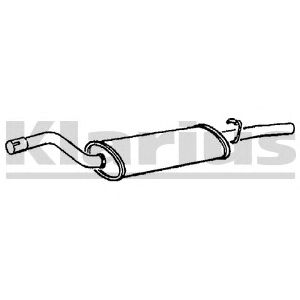 KLARIUS 230116 -  Глушитель выхлопных газов конечный