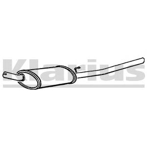 KLARIUS 230179 -  Глушитель выхлопных газов конечный