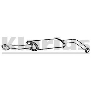 KLARIUS 230378 -  Средний глушитель выхлопных газов