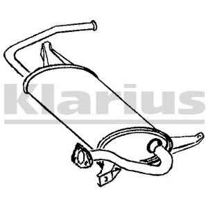 KLARIUS 230456 -  Глушитель выхлопных газов конечный