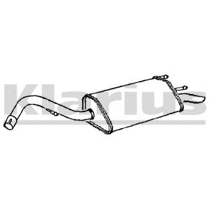 KLARIUS 230581 -  Глушитель выхлопных газов конечный