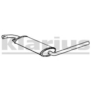 KLARIUS 230627 -  Средний глушитель выхлопных газов