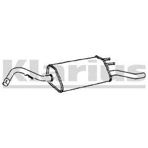 KLARIUS 230654 -  Глушитель выхлопных газов конечный