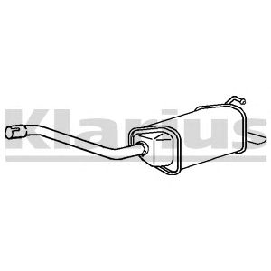 KLARIUS 230885 -  Глушитель выхлопных газов конечный