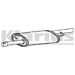 KLARIUS 230961 -  Средний глушитель выхлопных газов