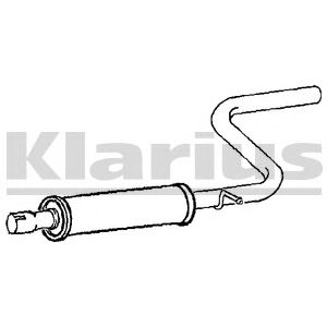 KLARIUS 230985 -  Средний глушитель выхлопных газов