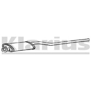KLARIUS 240104 -  Средний глушитель выхлопных газов
