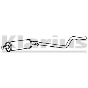 KLARIUS 240277 -  Средний глушитель выхлопных газов