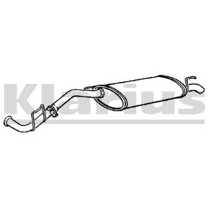 KLARIUS 240395 -  Глушитель выхлопных газов конечный