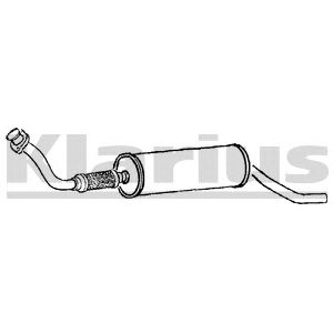 KLARIUS 240434 -  Предглушитель выхлопных газов