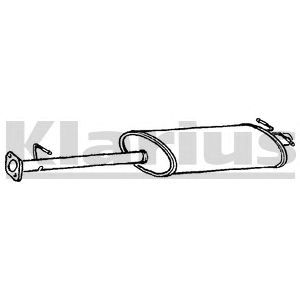 KLARIUS 240454 -  Средний глушитель выхлопных газов