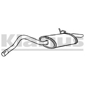 KLARIUS 240571 -  Глушитель выхлопных газов конечный