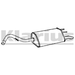 KLARIUS 240586 -  Глушитель выхлопных газов конечный