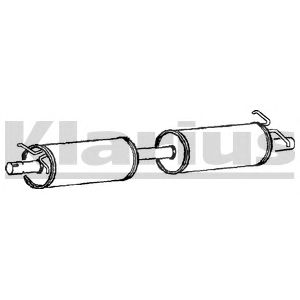 KLARIUS 240724 -  Средний глушитель выхлопных газов